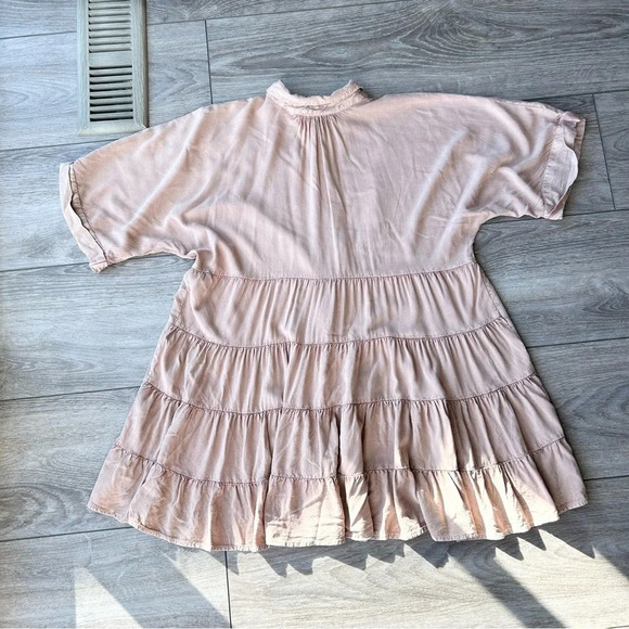 Solitaire Nude Blush Embroidery Tiered Back  Tunics - Picture 14 of 16